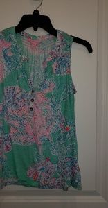 Lilly Pulitzer Essie Tank womens xs GUC